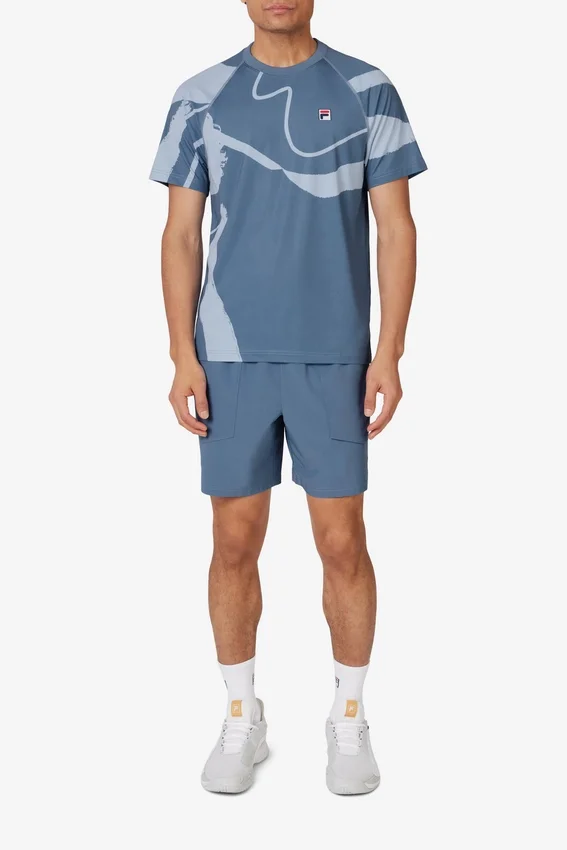 Pantaloncini da tennis in tessuto blu per la Court