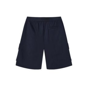 Pantaloncini da uomo con tasca e stampa del logo, blu