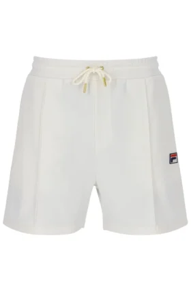 Pantaloncini Eusebio con pieghe a spillo color Gardenia