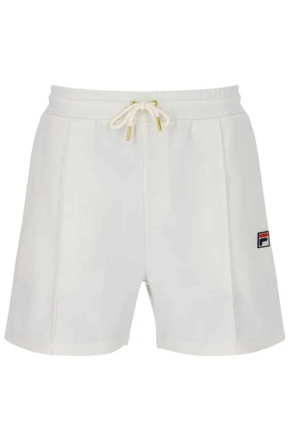 Pantaloncini Eusebio con pieghe a spillo color Gardenia