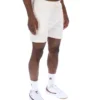 Pantaloncini Eusebio con pieghe a spillo color Gardenia