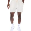 Pantaloncini Eusebio con pieghe a spillo color Gardenia