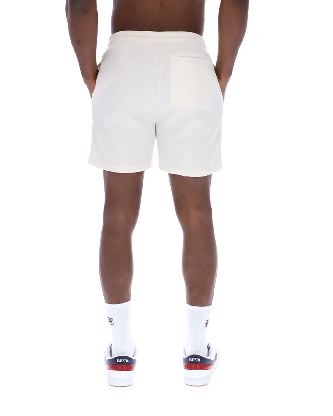 Pantaloncini Eusebio con pieghe a spillo color Gardenia
