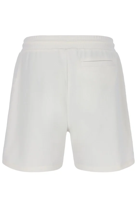 Pantaloncini Eusebio con pieghe a spillo color Gardenia