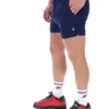 Pantaloncini Fila High Tide in spugna a righe con tasche, blu navy