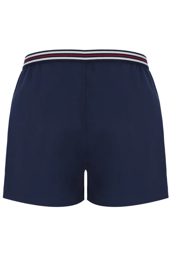 Pantaloncini Fila High Tide in spugna a righe con tasche, blu navy