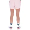 Pantaloncini High Tide in spugna a righe con tasche, rosa pallido