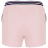 Pantaloncini High Tide in spugna a righe con tasche, rosa pallido