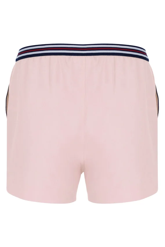 Pantaloncini High Tide in spugna a righe con tasche, rosa pallido