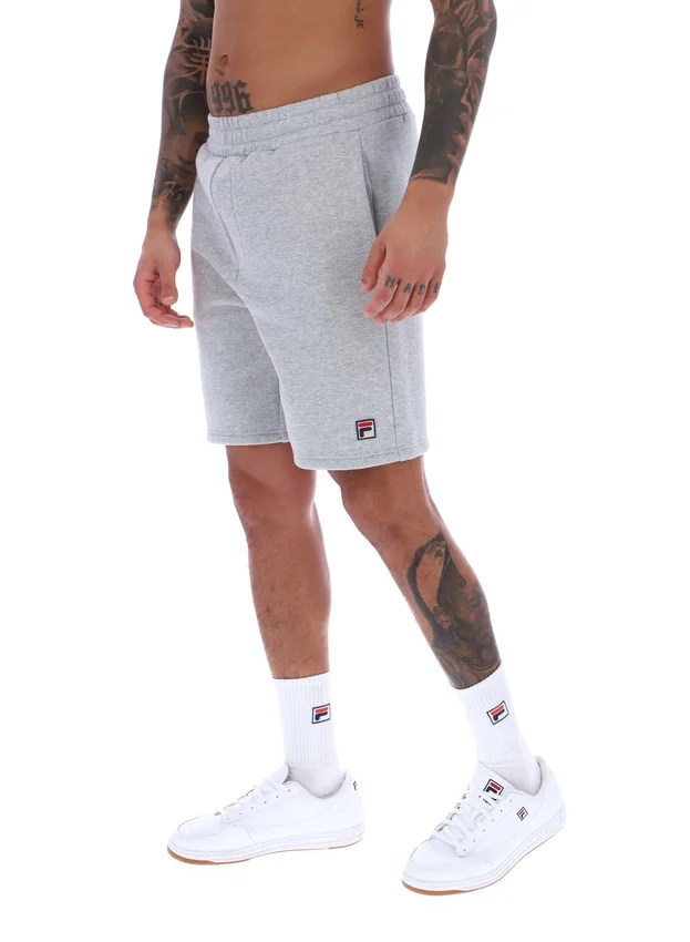 Pantaloncini in pile Vico grigio melange