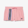 Pantaloncini rosa con dettagli a nastro