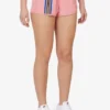 Pantaloncini rosa con dettagli a nastro
