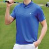 Pantaloncini sportivi casual da atletica a maniche corte, blu l