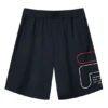 Pantaloncini sportivi casual in maglia con logo alfabetico, blu