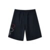 Pantaloncini sportivi casual in maglia con logo alfabetico, blu