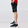 Pantaloncini sportivi casual in maglia con logo alfabetico, blu