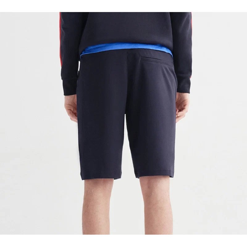 Pantaloncini sportivi con stampa alfabetica del logo, blu