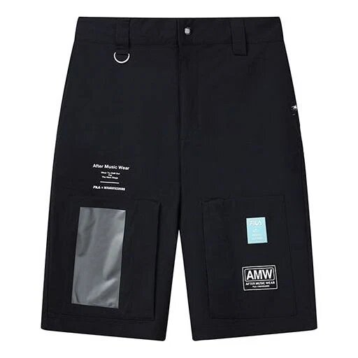 Pantaloncini sportivi da uomo Fila x Mihara con firma congiunta, neri