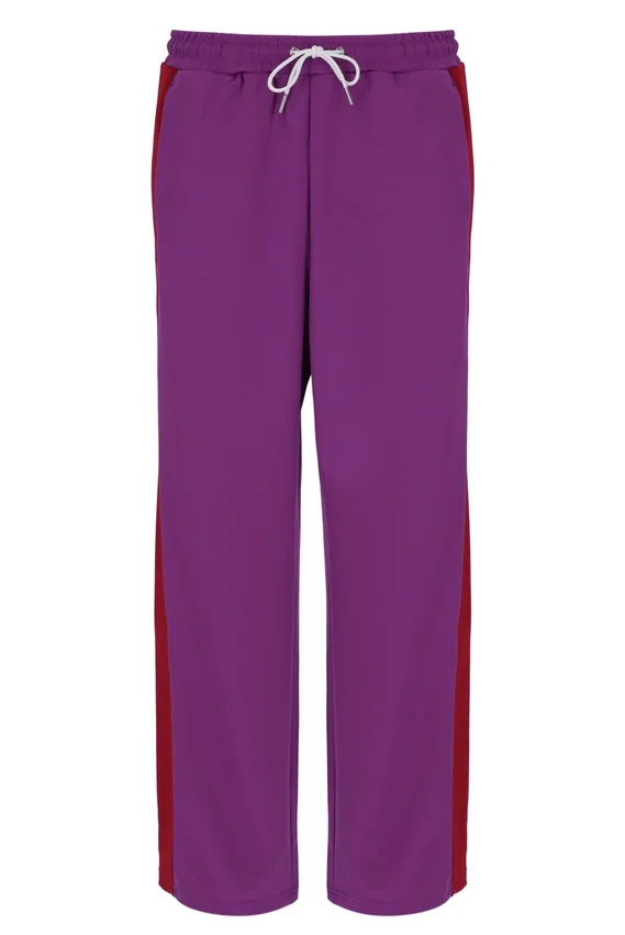 Pantaloni a gamba dritta Ventisei viola