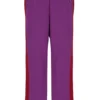 Pantaloni a gamba dritta Ventisei viola