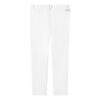 Pantaloni casual da uomo a gamba dritta con logo, bianchi