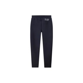 Pantaloni casual dritti Pantaloni lunghi sportivi in maglia termica Blu