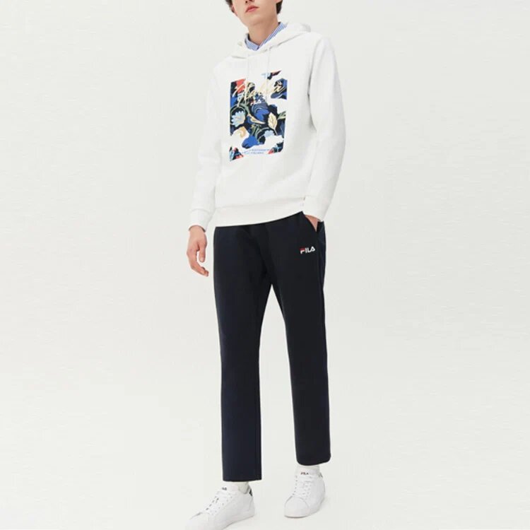 Pantaloni casual dritti Pantaloni lunghi sportivi in maglia termica Blu