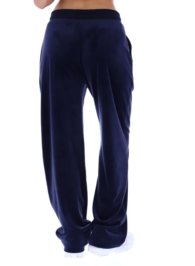Pantaloni da casa Fila Isabella a gamba larga blu navy