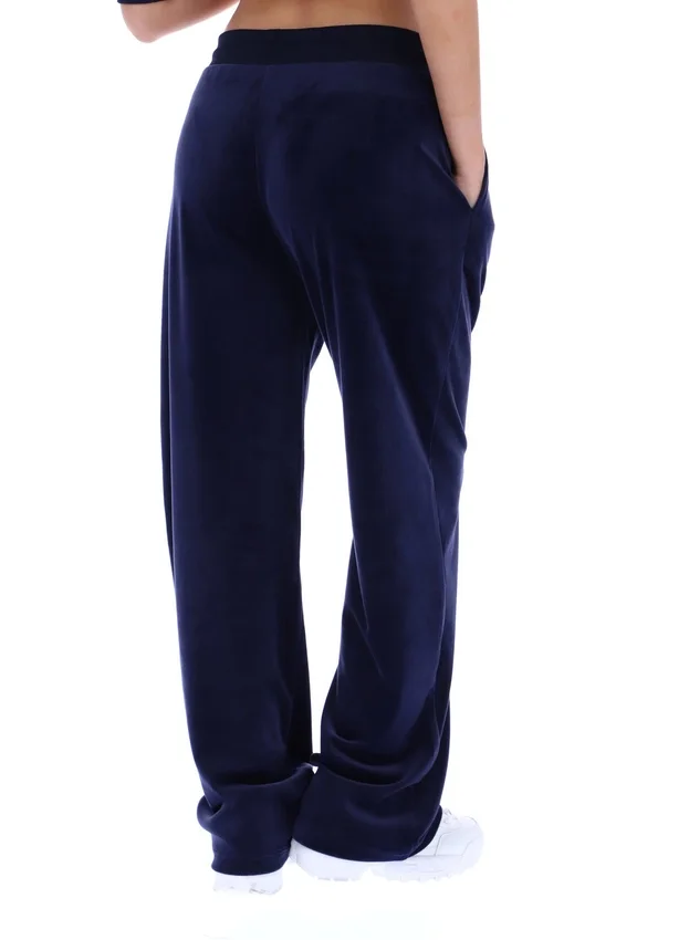 Pantaloni da casa Fila Isabella a gamba larga blu navy