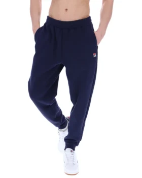 Pantaloni da ginnastica Fila Navy Visconti con polsini a punta