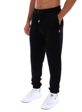 Pantaloni da ginnastica in velluto Eddie neri