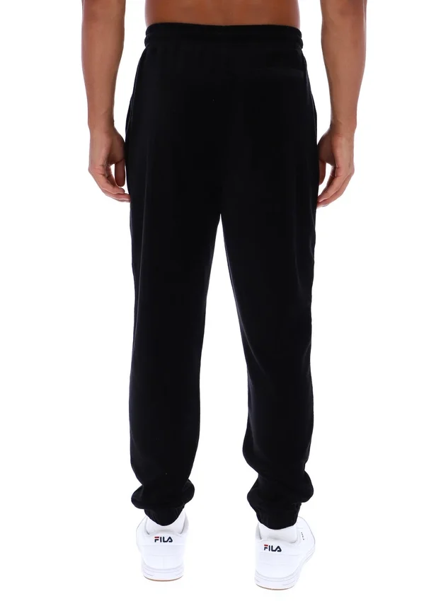 Pantaloni da ginnastica in velluto Eddie neri