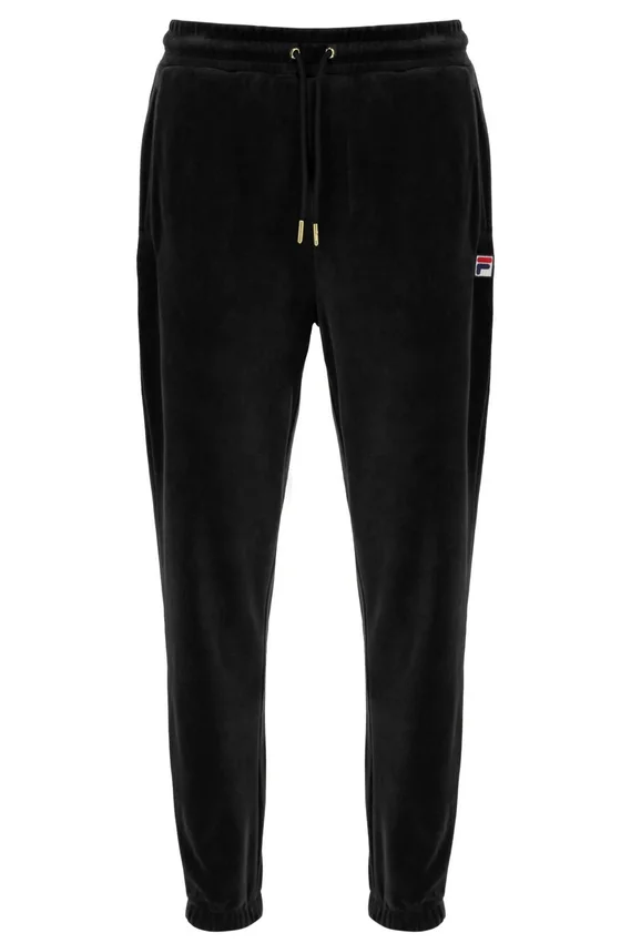 Pantaloni da ginnastica in velluto Eddie neri