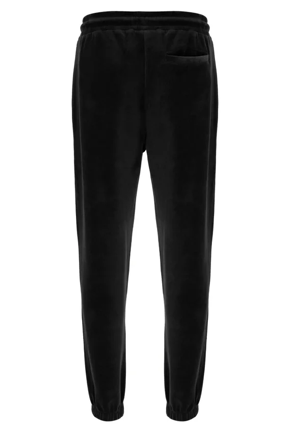Pantaloni da ginnastica in velluto Eddie neri