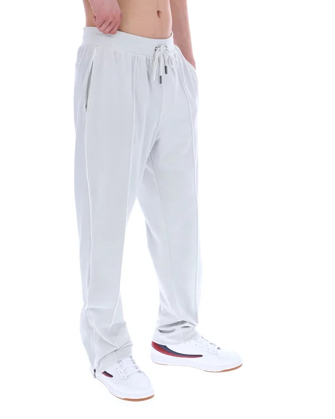 Pantaloni da jogging a gamba dritta in velluto Fio blu alba