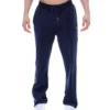 Pantaloni da jogging Fila in velluto Fio blu navy a gamba dritta