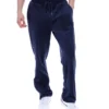 Pantaloni da jogging Fila in velluto Fio blu navy a gamba dritta