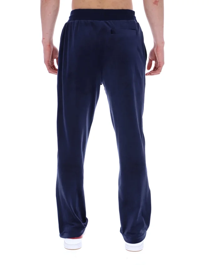 Pantaloni da jogging Fila in velluto Fio blu navy a gamba dritta
