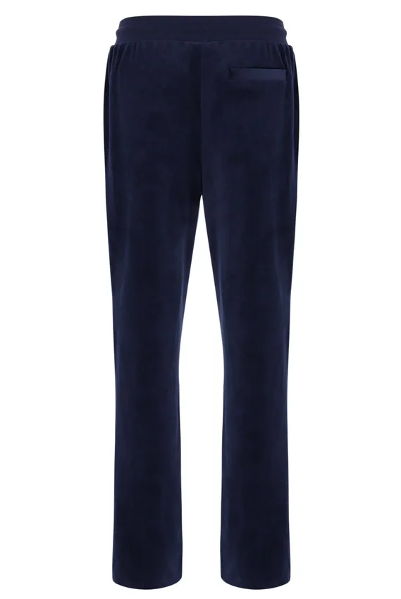 Pantaloni da jogging Fila in velluto Fio blu navy a gamba dritta