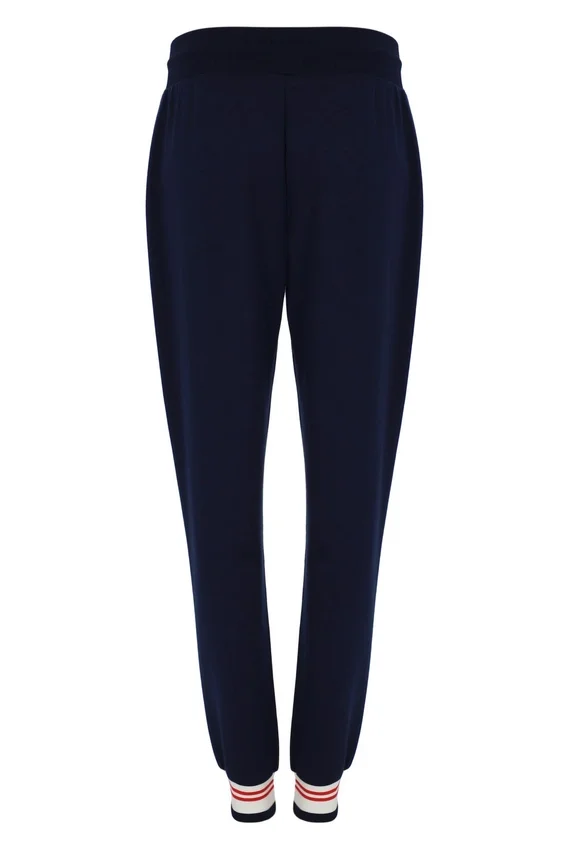 Pantaloni da jogging Fila Jianna con risvolto, blu navy