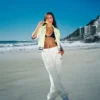 Pantaloni da jogging Gardenia Jirina dalla vestibilità comoda