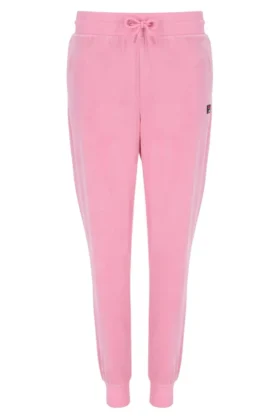Pantaloni da jogging Justina con risvolto in rosa prismatico