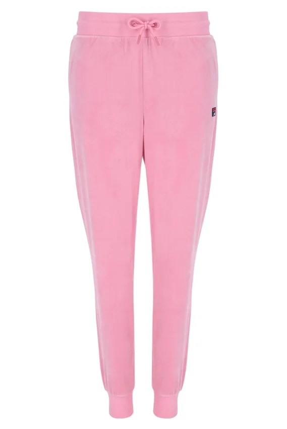 Pantaloni da jogging Justina con risvolto in rosa prismatico