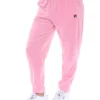 Pantaloni da jogging Justina con risvolto in rosa prismatico