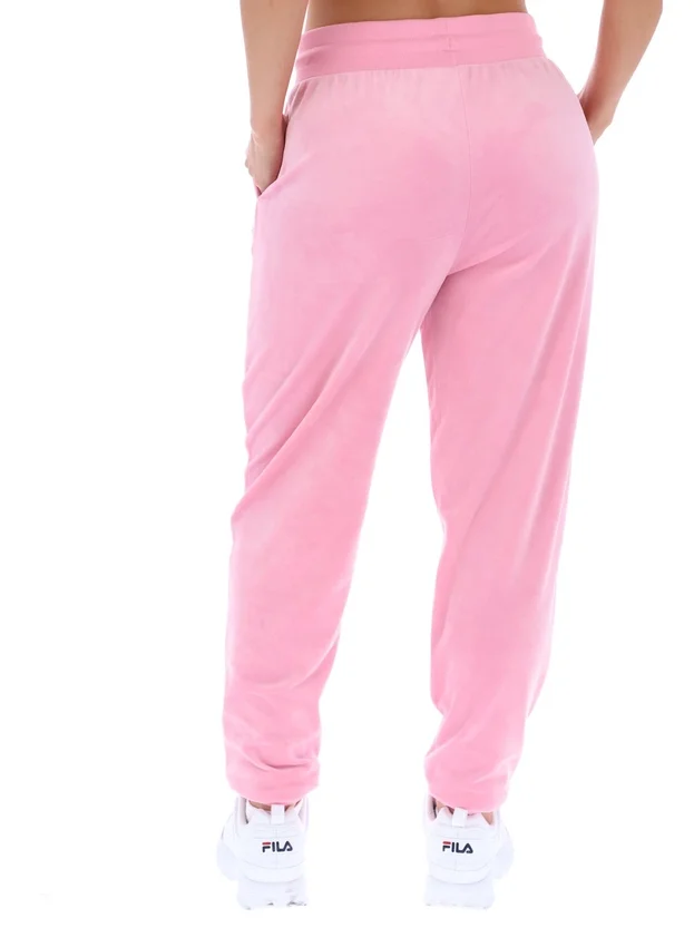 Pantaloni da jogging Justina con risvolto in rosa prismatico
