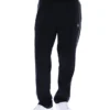 Pantaloni da jogging Tavis neri a gamba dritta con cuciture a contrasto