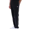 Pantaloni da jogging Tavis neri a gamba dritta con cuciture a contrasto