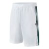 Pantaloni da tennis laterali traspiranti in tessuto a cinque vie da uomo, bianchi