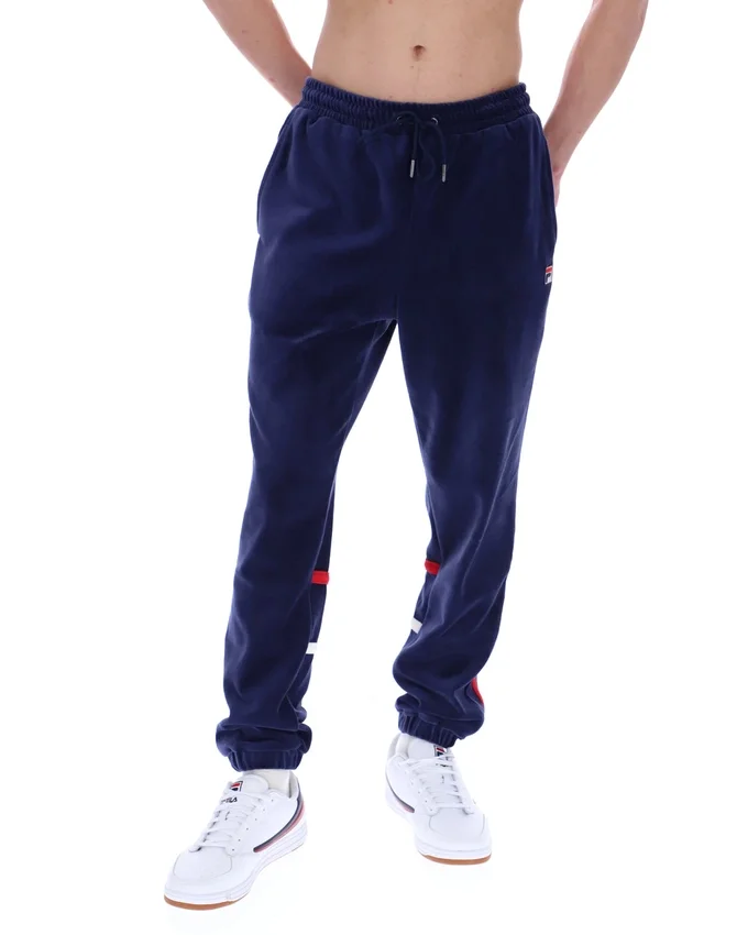Pantaloni da tuta Fila Otello con inserti a contrasto in blu navy