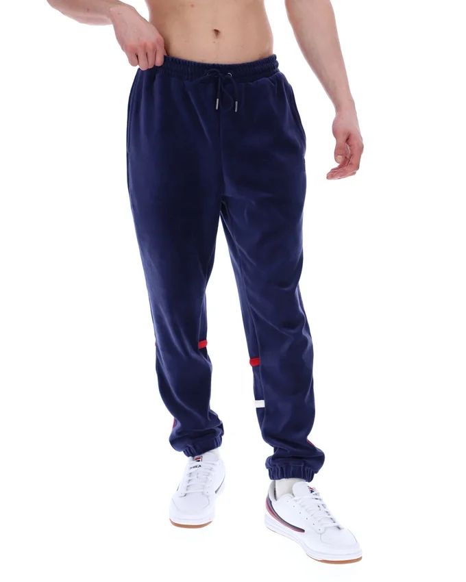 Pantaloni da tuta Fila Otello con inserti a contrasto in blu navy
